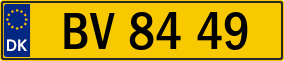 Trailer License Plate